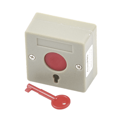 Botón de Pánico a Prueba de Fuego / Restablecimiento con Llave / Tamaño Compacto para Fácil Instalación
