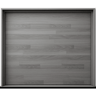 Puerta de Garage de Alta Calidad / Estilo Americano / Acabado Laminado PREMIUM / Color Gris / 8x7 Pies.