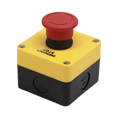 Botón de Stop Tipo Enclavado / Para Barreras Vehiculares, Operadores Corredizos y Abatibles.