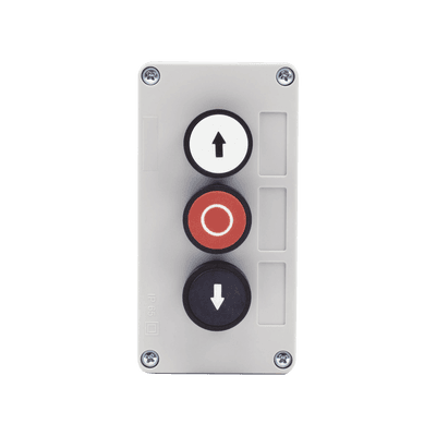 Botonera Triple Para Barreras Vehiculares, Operadores Corredizos y Abatibles.