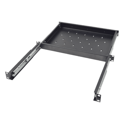 Charola Deslizable para Rack / 1U / 30.5 cm (12 in) de Profundidad / Carga 9 kg / Acero con Pintura en Polvo / Compatible 2 y 4 Postes