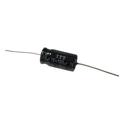Capacitor Electrolítico / 100 µF / 16 VCC / Montaje Compacto