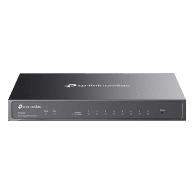 Switch Administrado Gigabit / 8 Puertos / 16 Gbps Capacidad Switching / 11.90 Mpps / PoE PD / Fanless / Montaje Pared-Escritorio