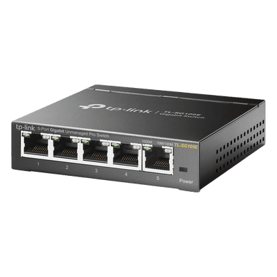 Switch Easy Smart / 5 Puertos Gigabit / 5 Gbps / 32 VLANs / Sin Ventilador / QoS / IGMP Snooping