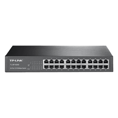 Switch no administrable / 24 puertos 10/100 Mbps / 35.7 Mpps / Escritorio o rack