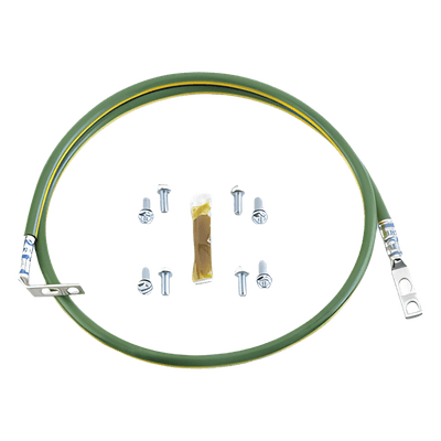 Jumper de Aterrizaje / 10 AWG (6mm²) / Terminal 90° / 0.61m (2ft) / Cobre-Aluminio