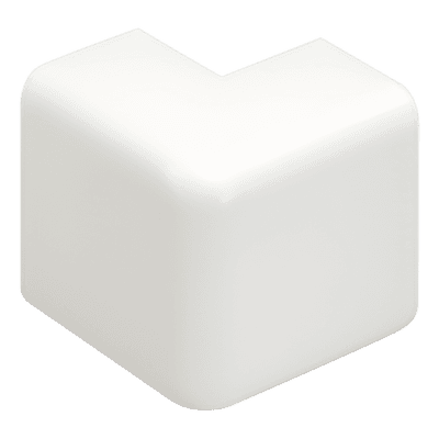 Esquinero exterior / Canaleta LD3 / ABS ignífugo UL94V-0 / Blanco mate / 0 a 50°C / 90° fijo