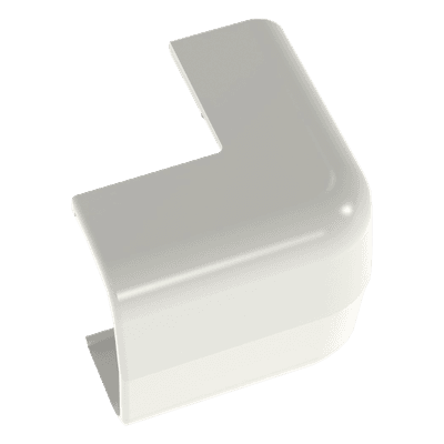 Esquinero Exterior / ABS / UL94V-0 FT4 / 90° / 0 a 50°C / Blanco Mate