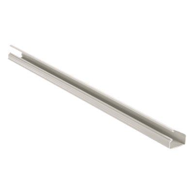 Canaleta de PVC / 38.4 x 24 x 1828.8 mm / 13 Cables Cat6 / Adhesivo Integrado / UL94V-0 / Blanco Mate