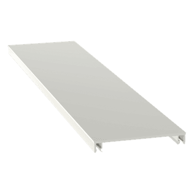 Cubierta para Canaleta / 70.1 x 9.1 x 2400 mm / PVC Rígido / UL94V-0 / Blanco Mate / NEMA T-70