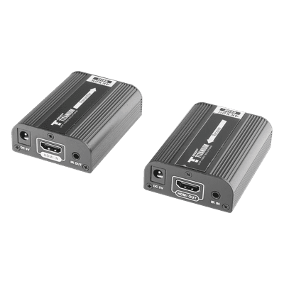 Kit Extensor HDMI para distancias de 30 metros / Resolución 4K x 2K@ 30 Hz/ Cat 6, 6a y 7 / HDCP2.2 / HDMI 2.0  / Soporta PCM, HDbitT / Soporta control remoto del equipo fuente.