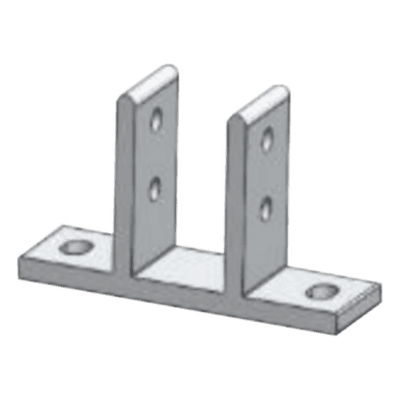 Fijador de Soporte / Aluminio Anodizado / Anticorrosivo / Universal 40 Pulgadas