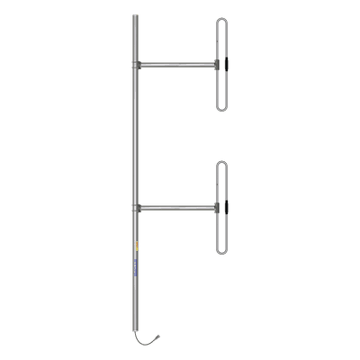 Antena Base / 2 Dipolos / 138-174 MHz / 5 dBd / 36 MHz BW / Bi-direccional / 300 W / N Macho / Tilt 0-10° / 10 ft x 3.3 ft x 2.5 ft