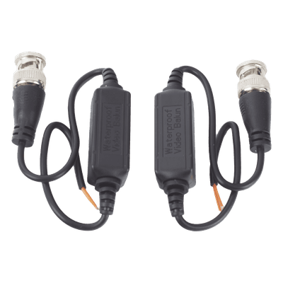 Kit de Transceptores (Baluns) para EXTERIOR TurboHD Hasta 4K HD-TVI / HD-CVI / AHD / CVBS / COAXITRON / AUDIO POR COAXITRON  / Menu OSD / CONECTORES 100% COBRE / Con Cable RF Blindado. Distancia de hasta 200 m en 4K. Calidad PREMIUM