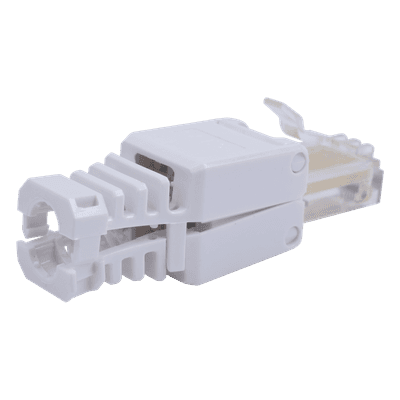 Plug de Campo RJ45 / Cat5e y Cat6 / Sin Herramientas / 1000 VCC / T-568A/B / Policarbonato