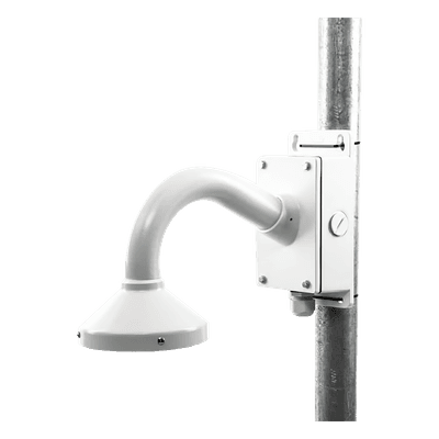 Montaje Universal de Pared con Cuello de Ganso y Caja de Conexiones / Compatible con Cámaras Domo y Bala
