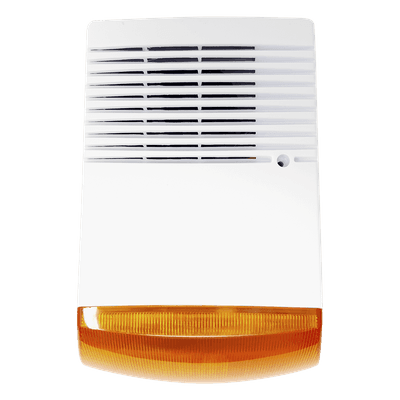Sirena Estrobo para Exterior / 120 dB / IP65 / Luz Estroboscópica 12 VDC / Anti-Sabotaje