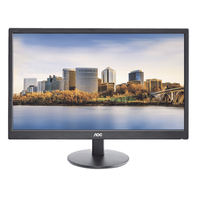 Monitor  LED de 24", Resolución 1920 x 1080 Pixeles con Entradas de Video VGA/HDMI. Panel MVA y Altavoces Integrados. Compatible VESA