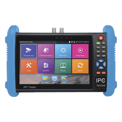 Probador de Vídeo Android con Pantalla LCD de 7" para IP ONVIF / HD-TVI (8MP), HD-CVI (8MP) y AHD (5MP) / Wi-Fi, Scanner IP, WiFi, entrada HDMI