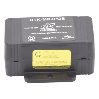 Protector PoE / RJ45 Hembra / 10 GbE / PoE y HiPoE / Cámaras IP y WAP