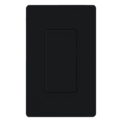 Inserto Ciego para Placa de Pared / Apertura Estilo Designer / Acabado Brillante Negro / Color Estable UV