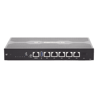 Router Edge / 6 Puertos Gigabit / 1 SFP / PoE 24V Pasivo / 6 Gbps / 4-Core 1 GHz