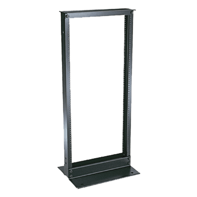 Rack de Dos Postes / 19 in EIA-310D / 24 Unidades de Rack / Aluminio / Carga 300 lbs (136 kg) / Rieles Roscados #12-24 / 1219 mm (4 ft) de Altura