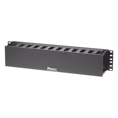 Organizador de Cables Horizontal / Rack 19in / 2UR / Frontal / PatchLink / ABS