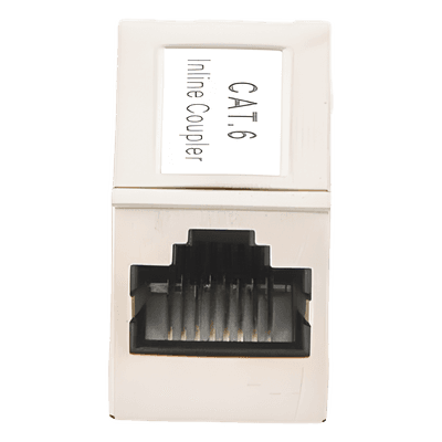 Acoplador Blindado STP / Cat6 / 2 Puertos RJ45 Hembra / 750 VCA RMS / AWG 24-26