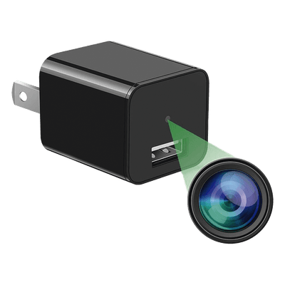 Cámara Oculta en Cargador de Pared (Spyce Camera) / Memoria de 8GB / Resolución 2 Megapixel (1080P) / Grabación Continua o por Movimiento