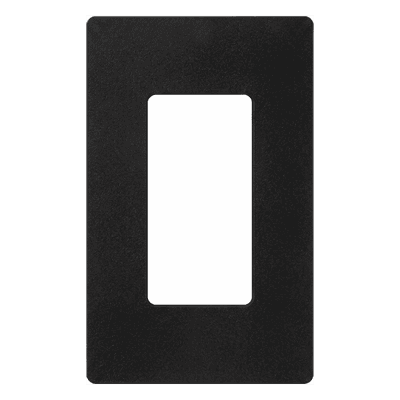 Placa de Pared Decorativa / 1 Espacio / Diseño Sin Tornillos Visibles / Acabado Satinado Midnight / Perfil Delgado 7.6 mm