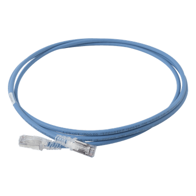 Patch Cord Cat6A Blindado S/FTP / 28 AWG / 2.13 m (7 ft) / Diámetro 5.5 mm / Color Azul