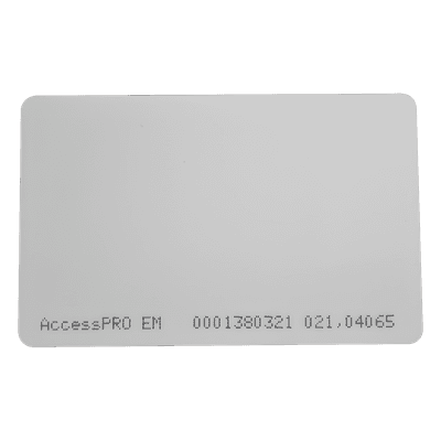 Tarjeta Proximidad / 125 kHz / EM4100 / 0.1 mm / Imprimible Doble Cara / 85.6 x 54 mm