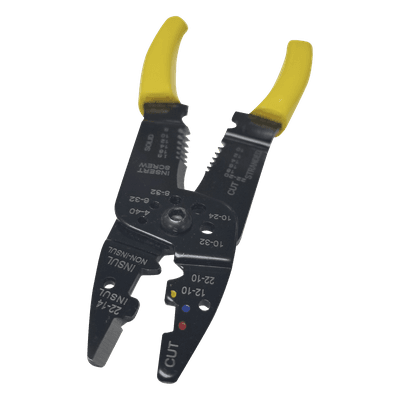 Pinza Multifuncional / 8.5 in / Pelacables 10-22 AWG / Cortador 3mm / Plegador Terminales