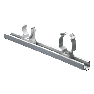 Canaleta Unicanal / PVC Auto-extinguible / 0 Halógenos / 20 cm (7.9 in) / RAL 7035 / Anti-choques