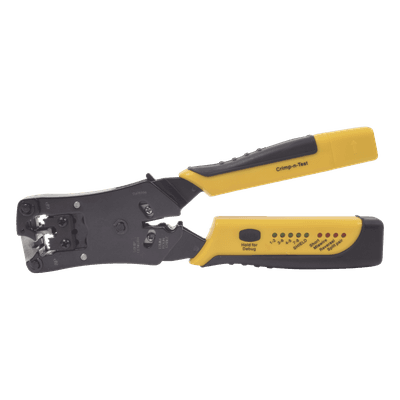 Pinza Pelacables/ Probador UTP-STP/ Cat 3-5-6/ RJ45-RJ11-RJ22/ 0.38 x 0.95 pies