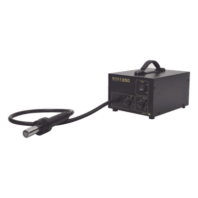 Estación de Soldadura SMD / Aire Caliente 20W / Flujo 23 L/min / 4 Boquillas / Diseño Antiestático