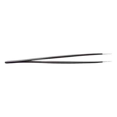 Pinzas Antiestáticas / Acero Inoxidable / Mango Esbelto / Punta Afilada / 14 cm (5.5 in) / 14 g / SMD y Semiconductores