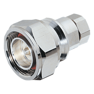 Conector Coaxial DIN 7/16 Macho / 50 Ohm / 0-7500 MHz / 1.0 kW @ 900 MHz / IMD -120 dBm / 884 Vrms