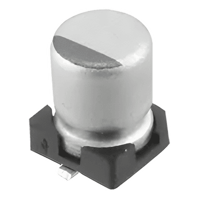 Capacitor Electrolítico SMD / 1 µF / 50 VCC / 20% Tolerancia / 4 x 5.4 mm / -40°C a +105°C