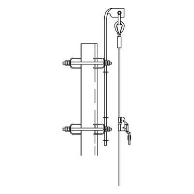 Línea de Vida para Torre / Capacidad 300 kg / Acero Inoxidable / Altura 30 m (98.4 ft) / Velocidad Ajustable / Frenos de Precisión