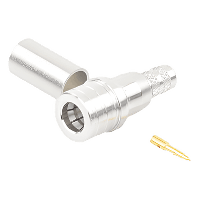 Conector RF Coaxial / QMA Macho / Anillo Plegable / 50 Ω / 0-6 GHz / 335 VRMS / RG-8/X, LMR-240