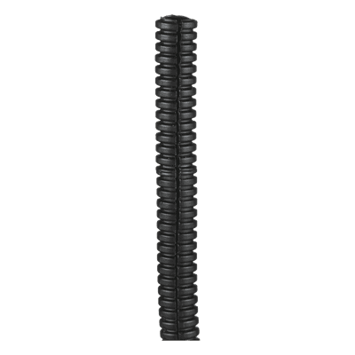 Tubo Corrugado Abierto / Polietileno / Diámetro Interno 10.5 mm / Diámetro Externo 14.1 mm / 30.5 m (100 ft) / Negro / Interior / -40 a 50°C