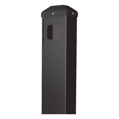 Pedestal tipo bolardo / Montaje de sensores / Compatible 10LZR-H100 y 10LZR-I30 / Requiere adaptaciones / Exterior