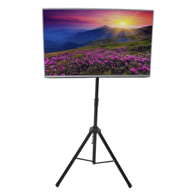 Trípode Portátil con Soporte de piso para Monitores de 32 a 65" / Vesa 600 x 400 / Acero / Montaje de 65 cm a 1 mt
