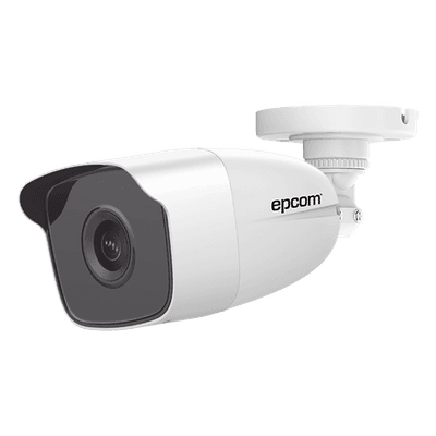 Bala TURBOHD 2 Megapíxeles (1080p) / METÁLICA / Gran Angular 103° / Lente 2.8 mm / IR EXIR 40 mts / Exterior IP66 / TVI-AHD-CVI-CVBS
