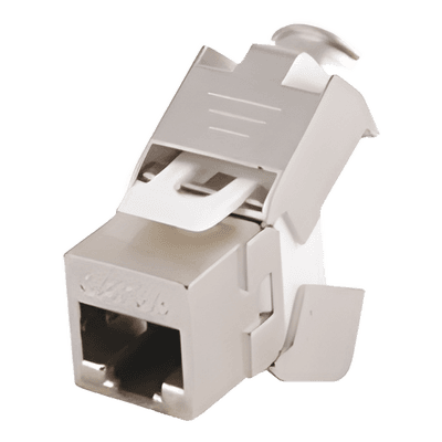 Módulo Jack Keystone / Cat5e STP / Toolless / 1 Puerto / T568A-B / -40°C a 85°C