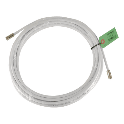 Jumper Coaxial / RG-6 / 9.14 m (30 pies) / Conectores F Macho / 75 Ohm / Blanco