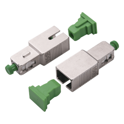 Atenuador Óptico Macho-Hembra / SC/APC / 15dB / Fibra Monomodo / 1310nm y 1550nm