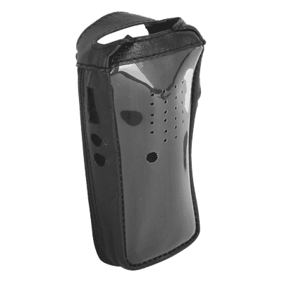 Funda Reforzada de Piel / Visor Frontal Transparente / 54 x 122 x 33 mm / 1.77 x 4.00 x 1.08 in
